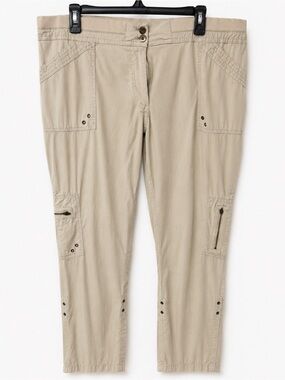 Chico's Casual Cargo Pants in Beige